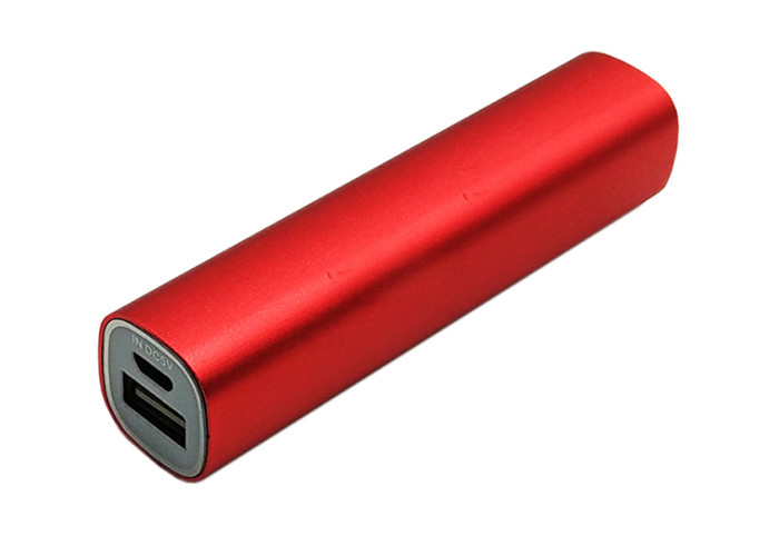 Red Portable Cell Phone Charger , Li Polymer Power Bank For Electronics Devices
