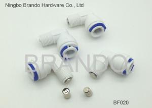 Quality Elbow Plastic Water ChecK Valve Reverse Osmosis Parts , ro system parts for sale