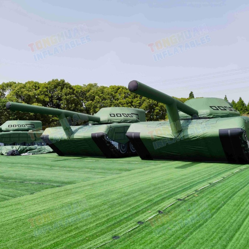 Inflatable Tank Decoy Training Target Armored Vehicle Replica Custom Simulation Display Model Outdoor Project Structure