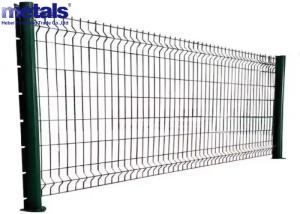 Quality 3D Curved Welded Wire Mesh Fence Galvanized PVC Coated 50X100MM for sale