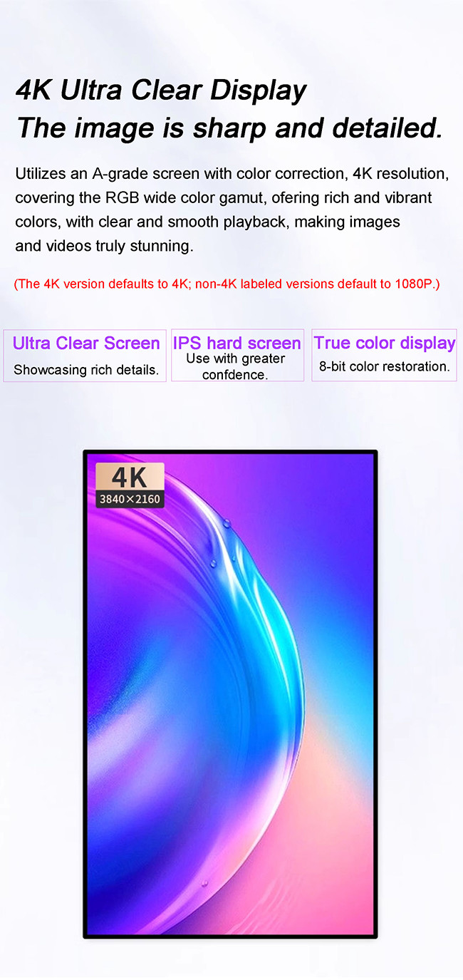 Indoor Advertising Player Signage with Customizable Aluminum Alloy Frame and Advanced Android Operating System