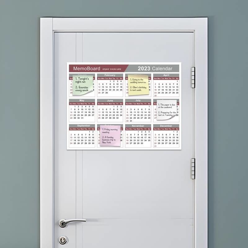 Double Sides Sticky Display Board Removable Glue Calendar Memo Board