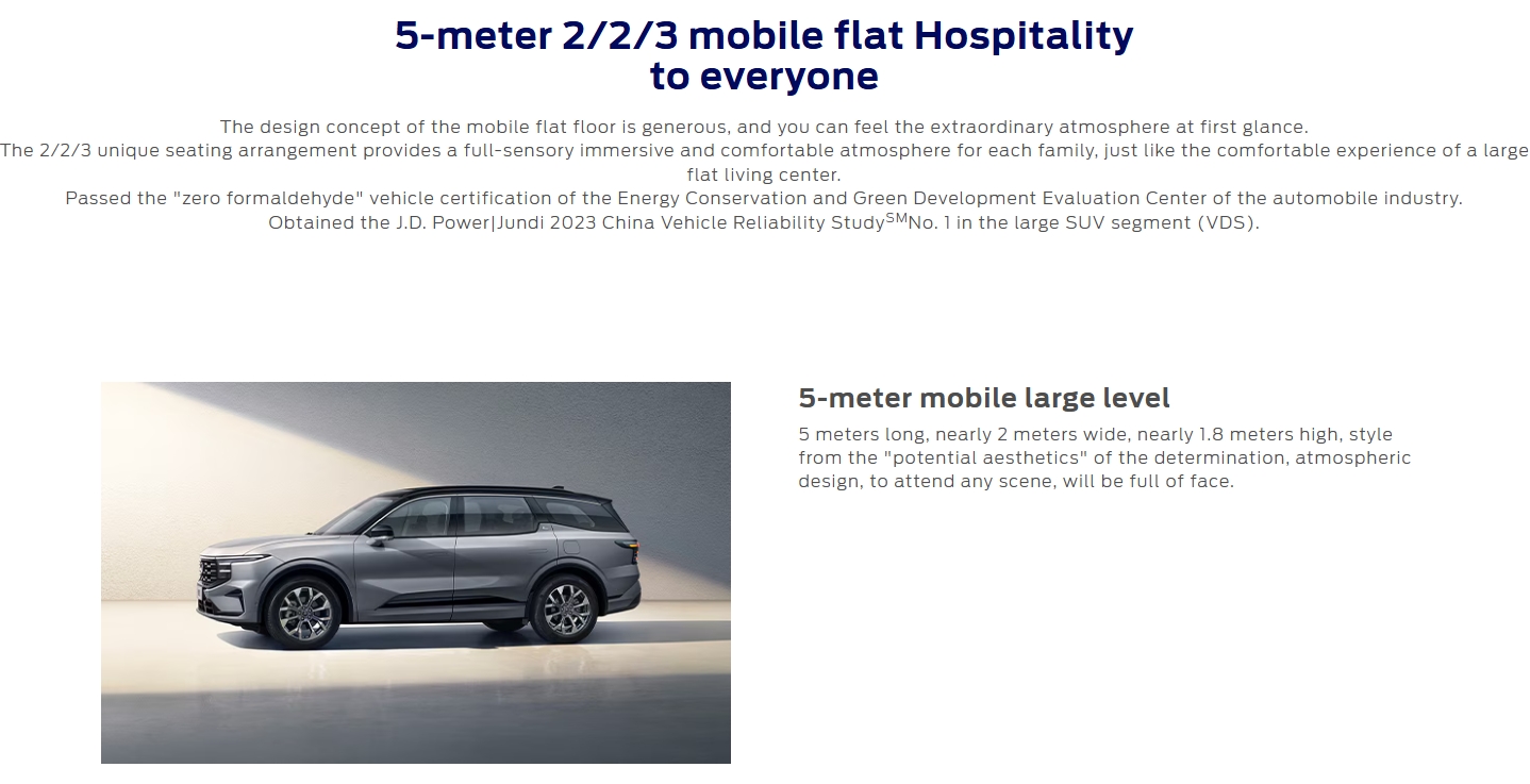 Ford Edge L Electric Car Advanced Technology and Energy Oil-Electric Hybrid with Ternary Lithium Battery