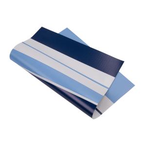 Quality Lightweight Flexible PVC Striped Tarpaulin 500DX500D 18X12 500G PVC Coating for sale
