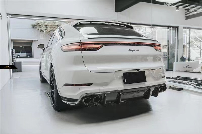 For Porsche Cayenne Coupe Carbon Fiber Body Kit Cayenne Coupe Upgraded FD-style Carbon Fiber Front Lip Diffuser Body Kit