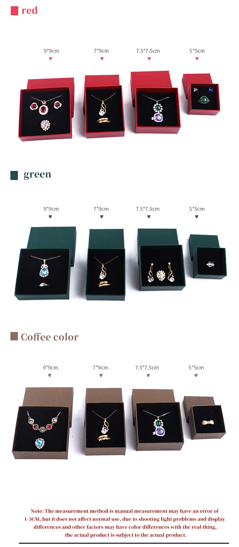 Wholesale manufacturing Luxury Jewellery Box Personalized Custom high end Necklace Bracelet Earrings Ring jewelry set Packaging cardboard paper lid