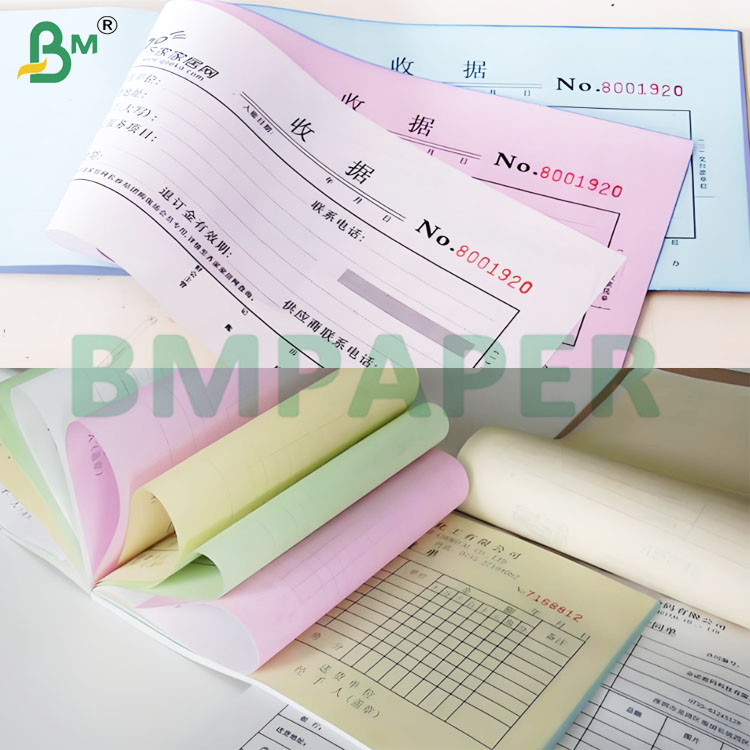 50gsm NCR Letter Size Carbonless Paper Sheets in Multiple Colors