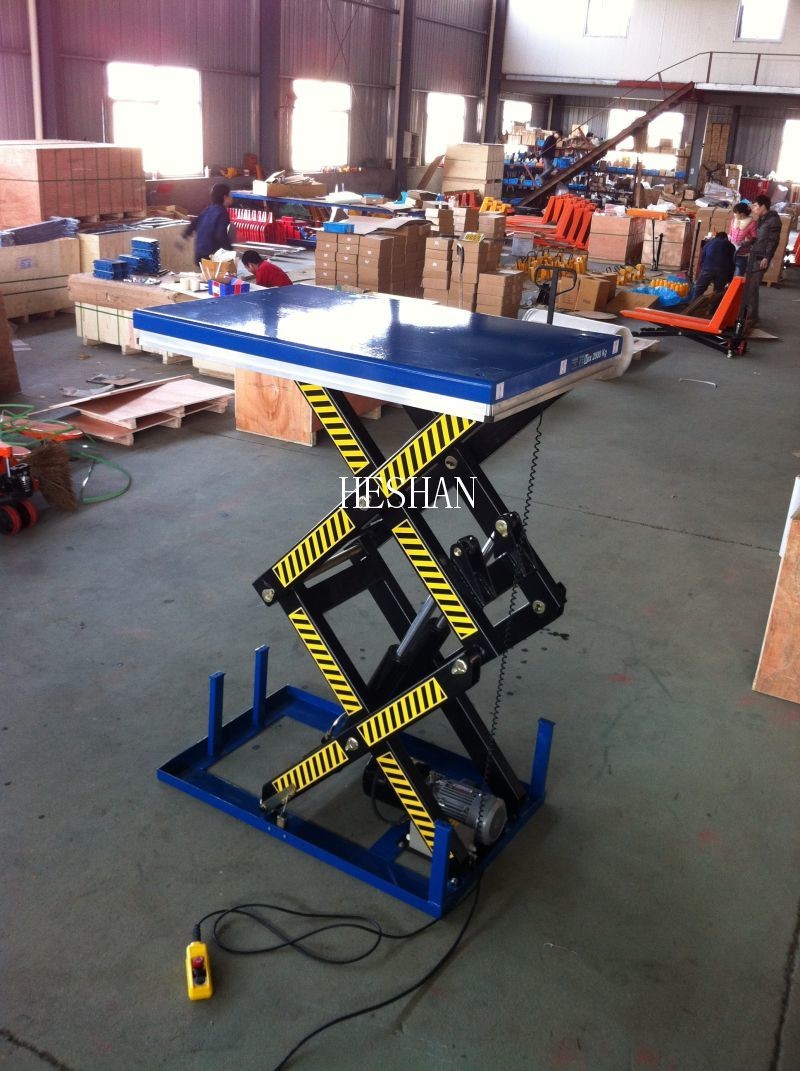 1 Ton Portable Scissor Lift Table Electric Hydraulic Air Lifting Jack Customized