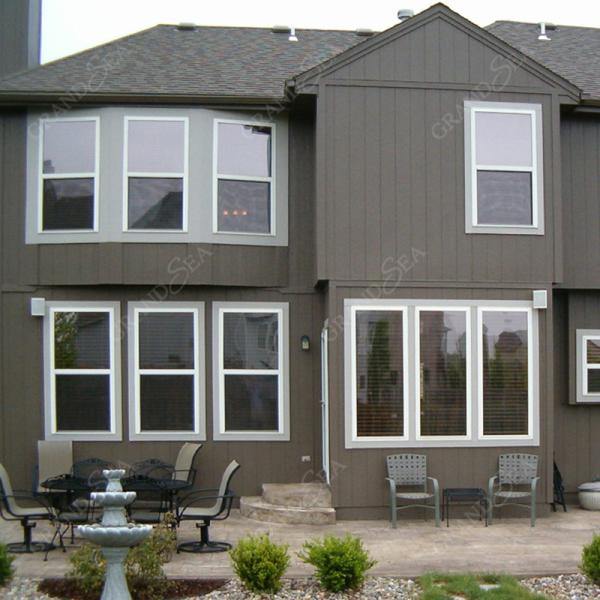 Hurricane Impact Aluminium Single Hung Windows for House Tempered Glass Double Glazed Double Hung Windows