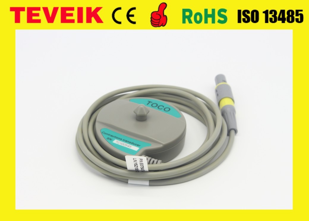 Medical Teveik Edan F3 /F9 TOCO Fetal Transducer Compatible For CADENCE II Fetal Monitor