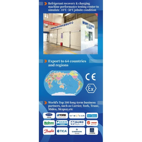 380V/50Hz Refrigerant Recovery Machine for Screw-Type Refrigeration Units