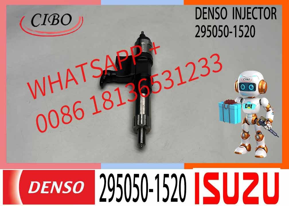 4HK1 6HK1 Engine Fuel Injector 295050-1520 8982438630 8-98243863-0 For ZX240-5A SY235-10 ZX330-5A SY365-10 SY365H