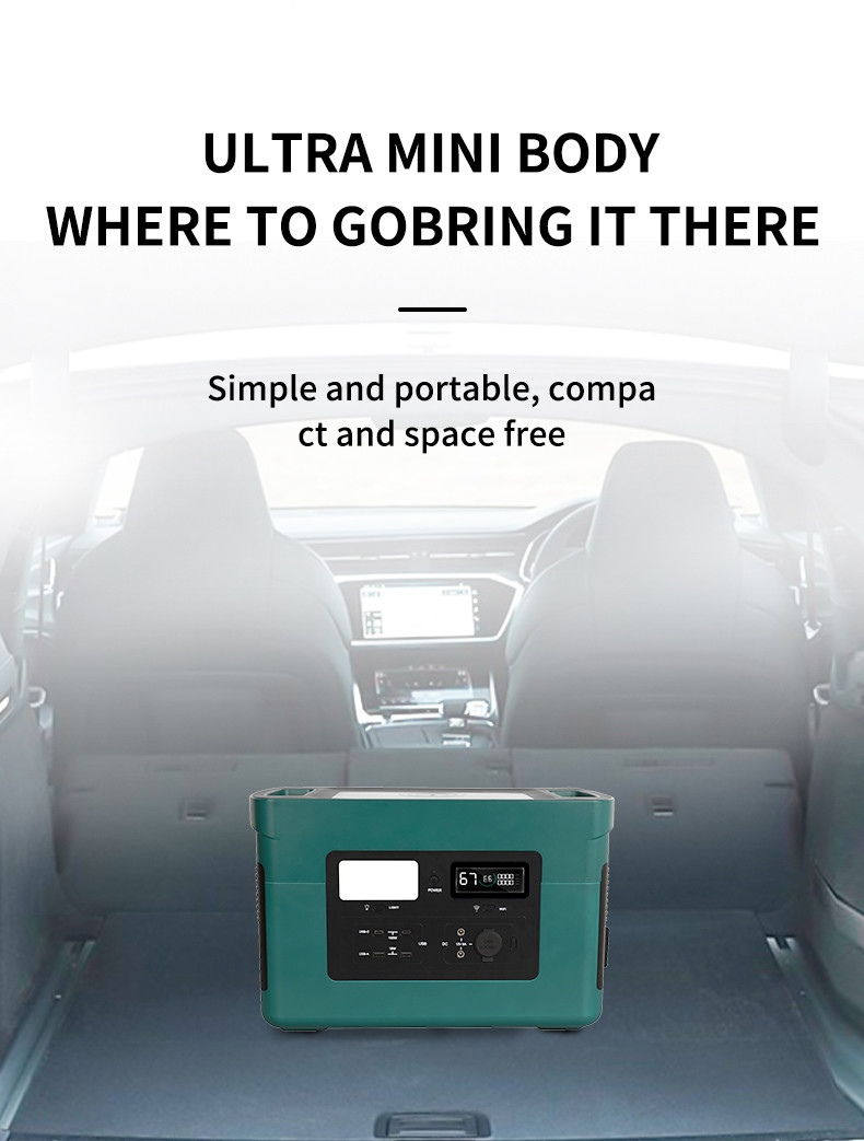 1024Wh Portable Power Station: AC/Solar Rechargeable, Camping/Outdoors Use