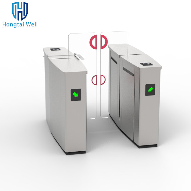 304 Stainless Steel Sliding Turnstile Barrier Gate High Security Infrared Anti Pinch