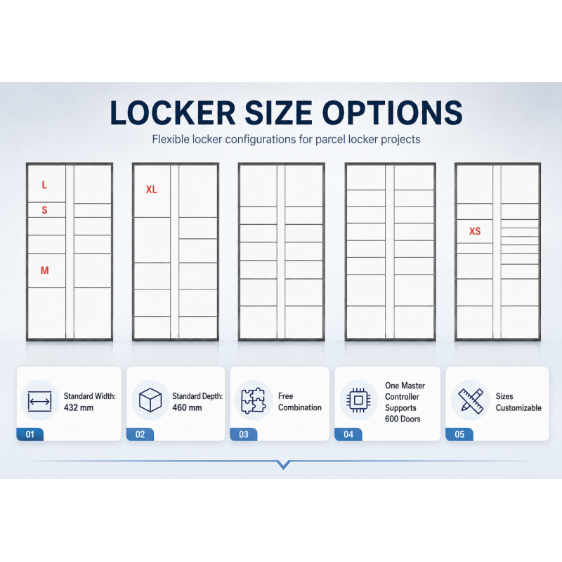 Heavy Duty Smart Parcel Locker with Android OS and Cloud-based Remote Management for Factory Workers