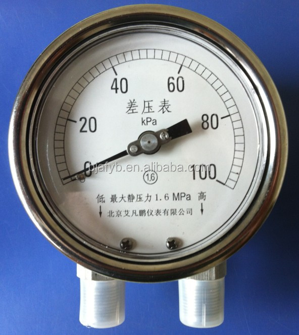 ODM Customizable All Stainless Steel High Static Pressure Differential Pressure Gauge