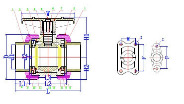 Plastic PVDF True Union Ball Valve for Socket/Threaded Type