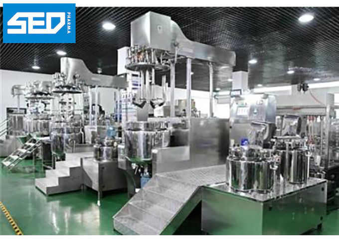 High Shear Mixer Vacuum Emulsifying Machine Skin Care Cream Yogurt Production Use
