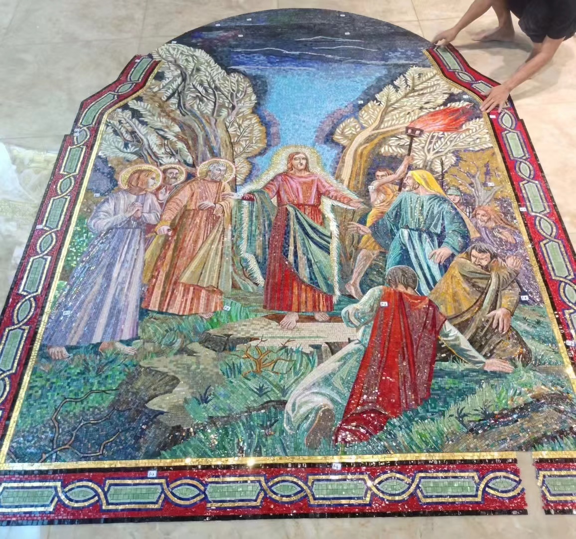 Wear-resistant Durable Art Mosaics For Project and Building 5 Styles