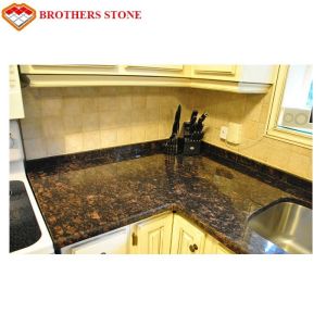 Buy cheap Tan & Brown Granite Stone Tiles 17mm-200mm Thickness For Kitchen Countertop from wholesalers
