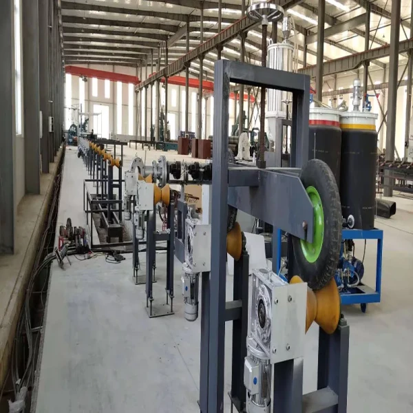 PU Insulation Pipe Jacket Extrusion Line For Underground Heating And Cooling Pipeline