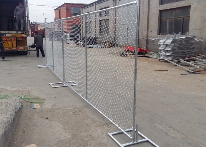 50x50mm Standard Chain Link Temporary Fence / Diamond Chain Link Fencing