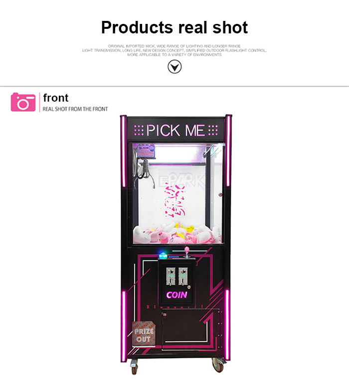 2021 Coin Operated Claw Crane Machine Arcade Vending Machine For Kids
