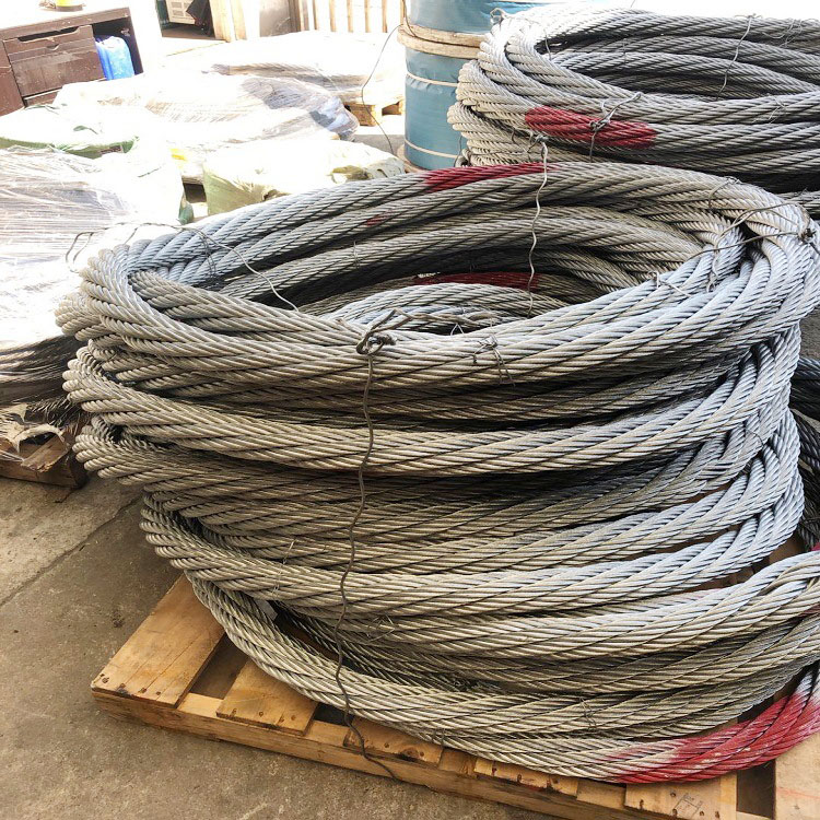 Bright Steel Wire Rope 6x19 6x36 6x41 8x36 6x36 Construction Construction 6x36 Steel Core or Fiber Core Bright
