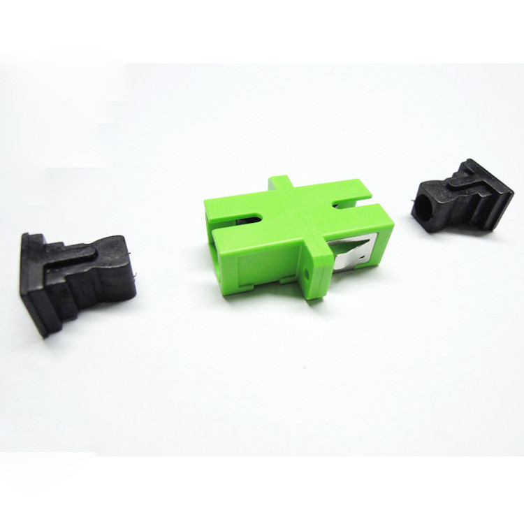 Green Duplex SC APC SM SX Optical Fiber Coupler