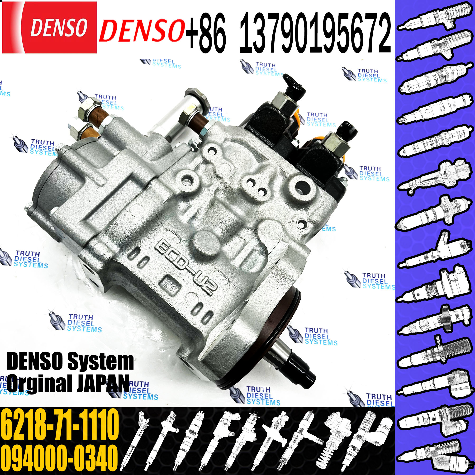 Diesel Engine Fuel Injection Oil Pump 094000-0323 0940000323 6218-71-1110