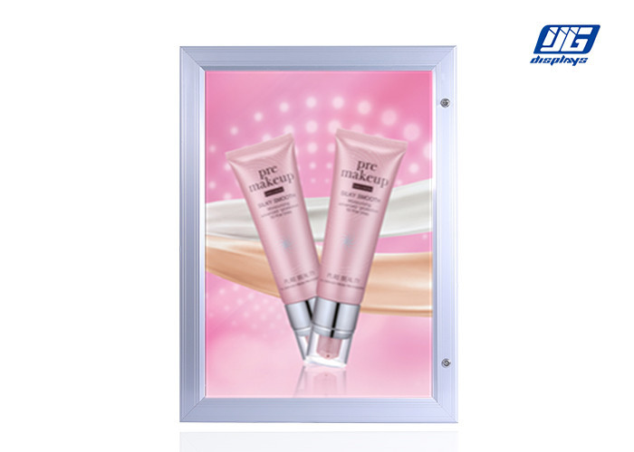 Waterproof LED Advertising Boards Door Open Lockable Silver Frame Silk - Screen Printing LGP