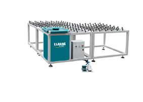 2500mm Rotating Glass Turning Table With Rollers Double Glass Processing