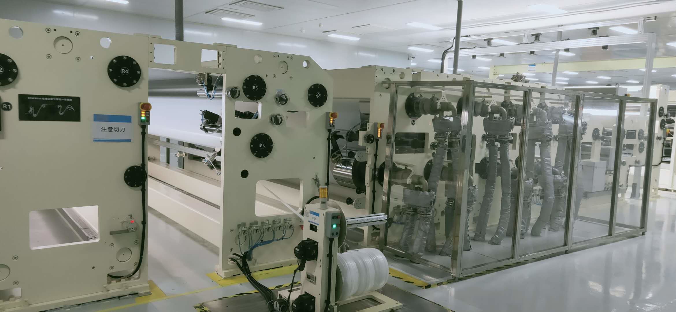 5 Micron Optical Stretch Film Rewinder Machine Full Automatic