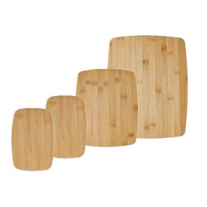 China Household Kitchen Bamboo Butcher Block Cutting Board 4 Piece Set on sale