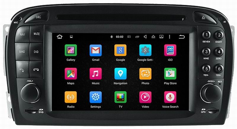 Ouchuangbo android 7.1 for Mercedes Benz SL R230 (2001-2004.6) Touch Screen Auto audio Player MP4 MP5 USB SD MP3