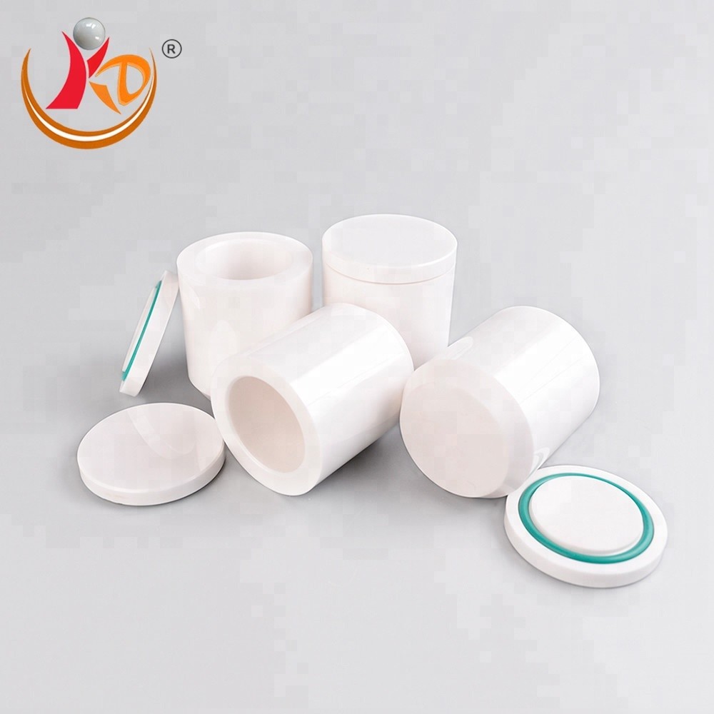 Circular Column 250ml Y-TZP Zirconia Ball Milling Jars / Pots Ball Mill Jar