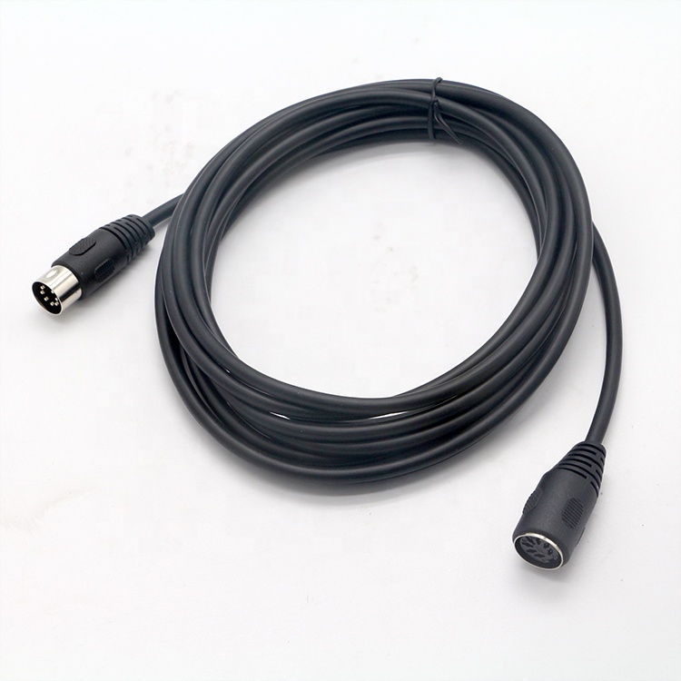 1M 3M 5M 10M MIDI Male To Female 7 PIN DIN Extension Cable