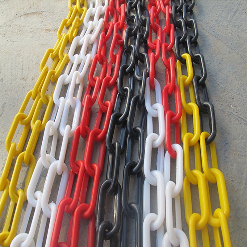 Plastic Link Chain Warning Chain Yellow Plastic Barrier Chain Safety Chain