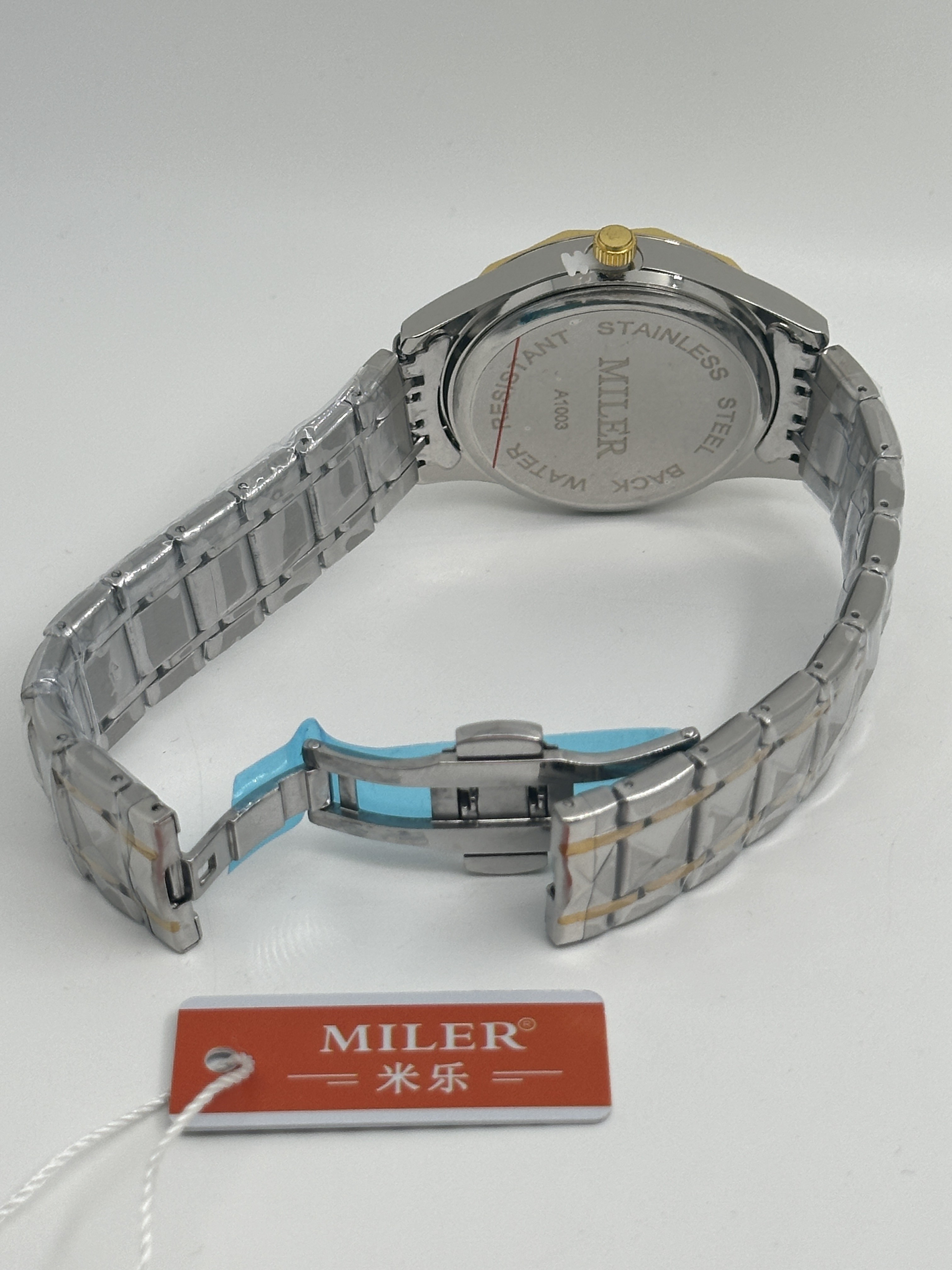 ML-1003 quartz wrist watch Waterproof Watches Luminous Stainless Steel Watches