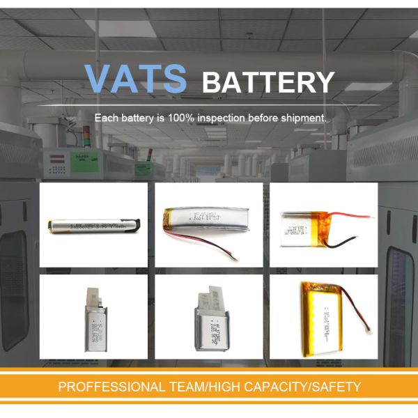 3.7V 480mAh CE Certified Lithium Polymer Battery with Customizable Connector for Torch Light and Electronics