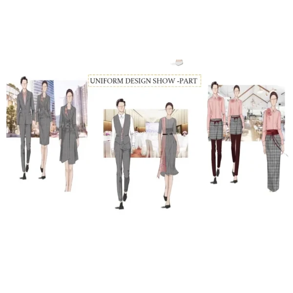 High-End Customized Fast Food Restaurant Work Uniform
