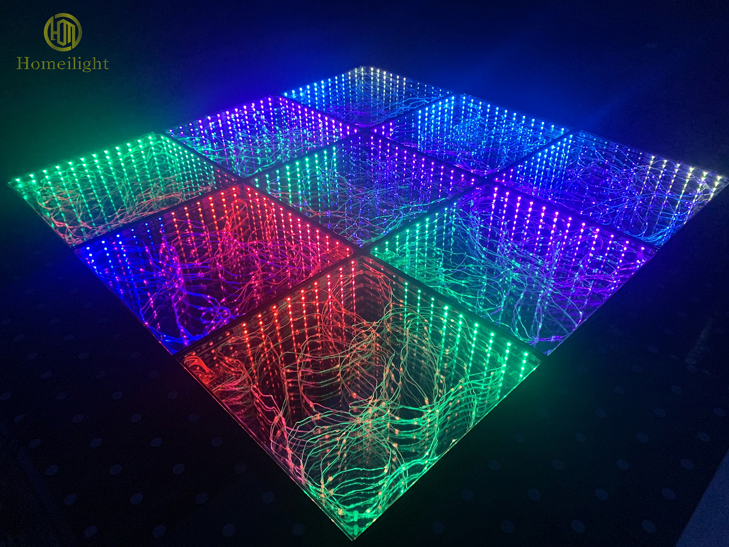 Romantic Disco LED Dance Panels Removable Wired Stage Light for DJ Wedding Club
