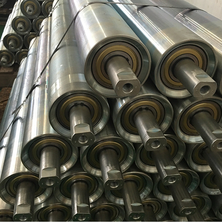 Stainless Steel Heavy Duty Conveyor Rollers , Conveyor Belt Drive Rollers For Printing Industry