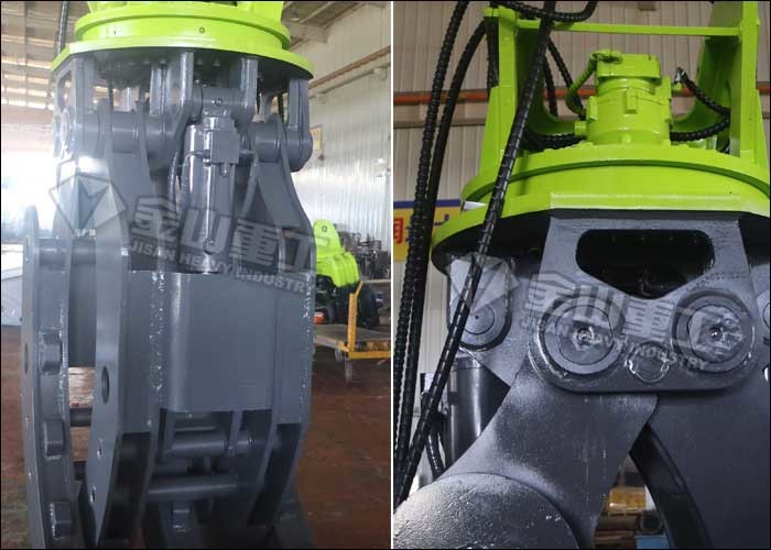 CE Certified Excavator Rotating Grapple 160-180 Kg/cm2 Oil Pressure For Komatsu