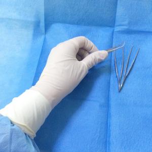 Long Latex Surgical Rubber Gloves , Sterile Medical Gloves For Lab Testing