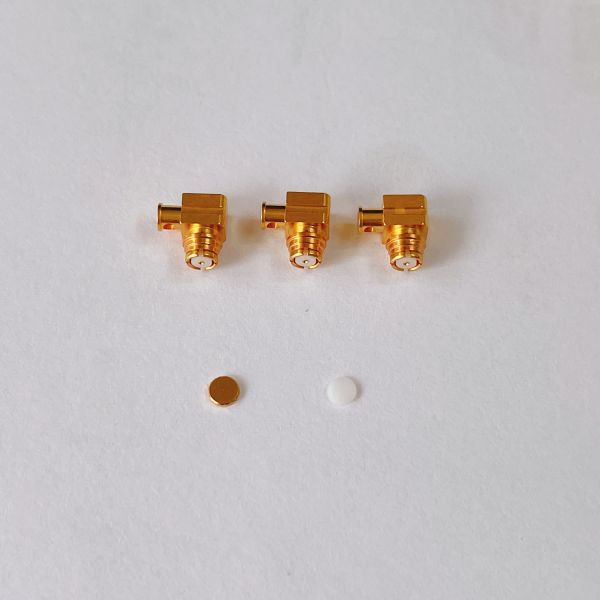 2 Holes RF Adapter Flange BMA To SMA Adapter DC-18GHz For RF Passive Components