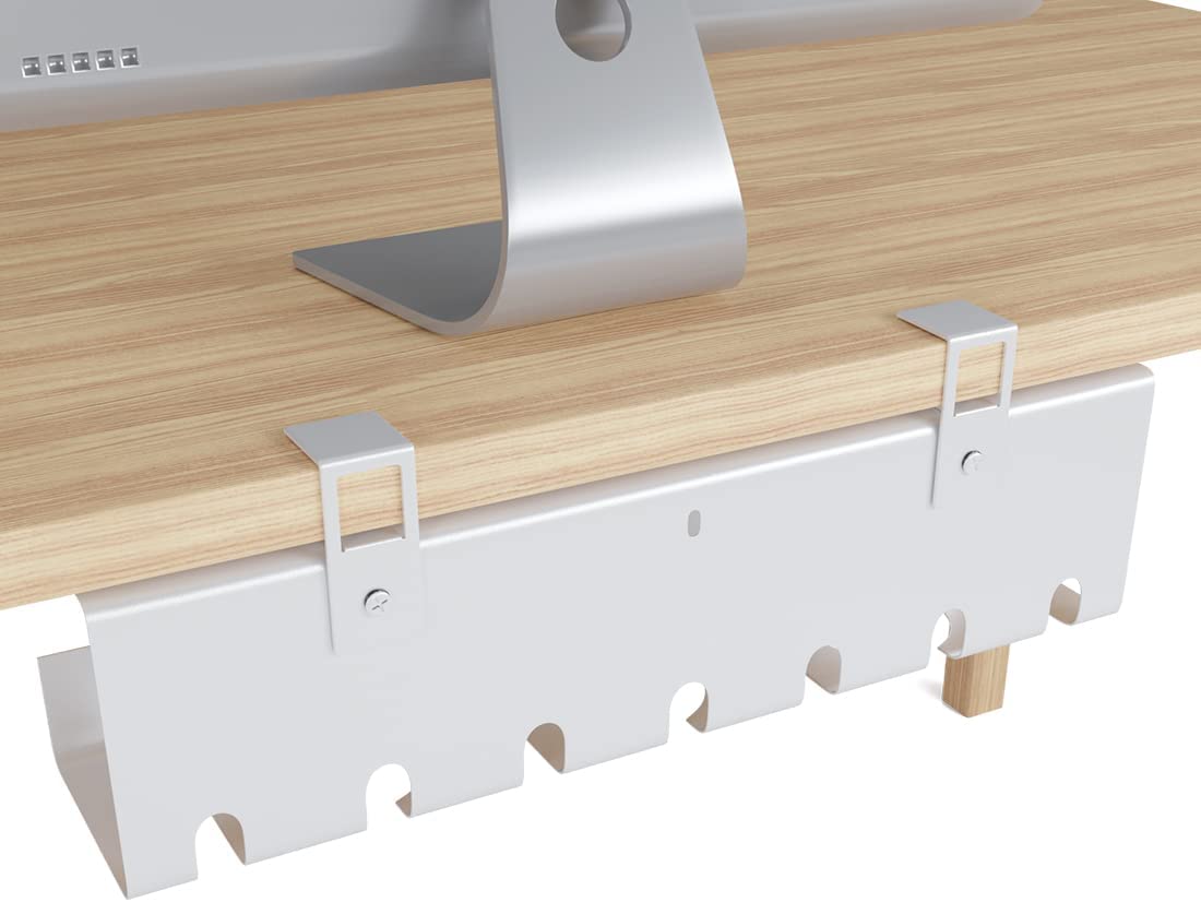 Organize Your Wires with Office Under Desk Cable Management Tray No Drill Needed