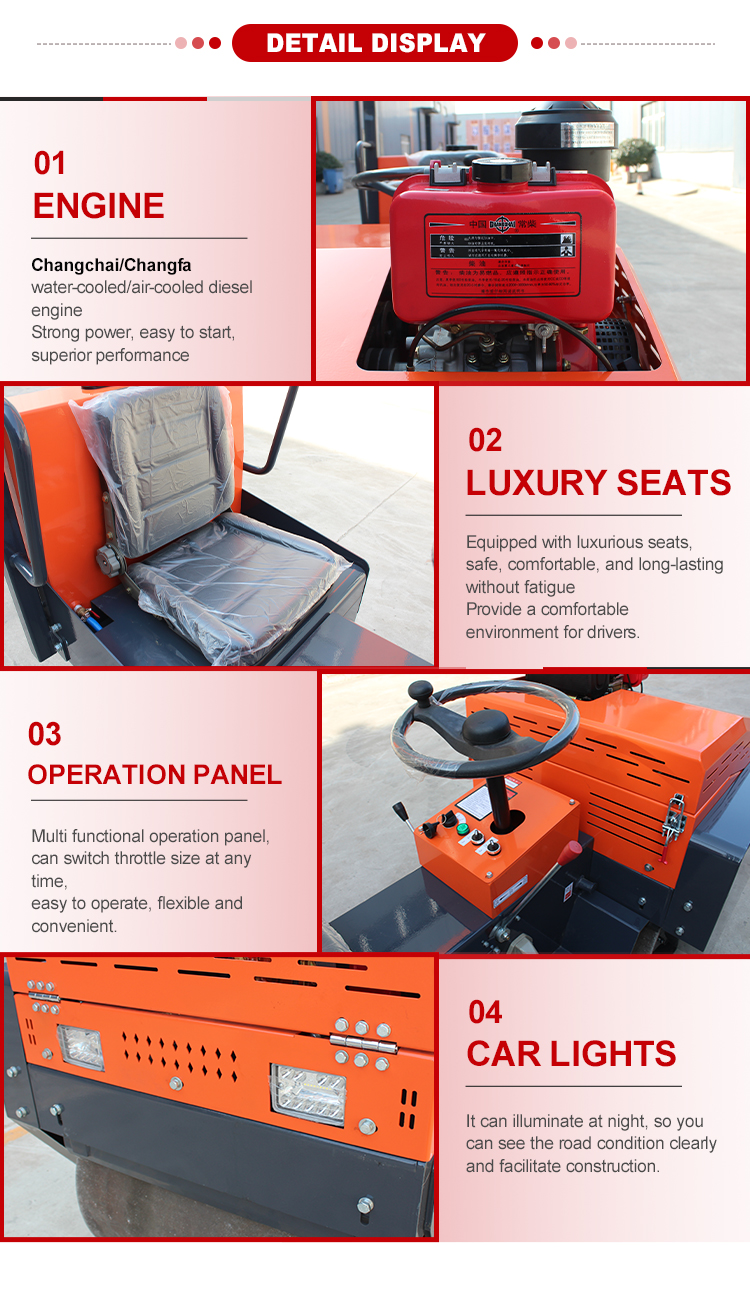 Small-Scale Construction Made Easy with 700 Type Road Roller and EPA Engine Model