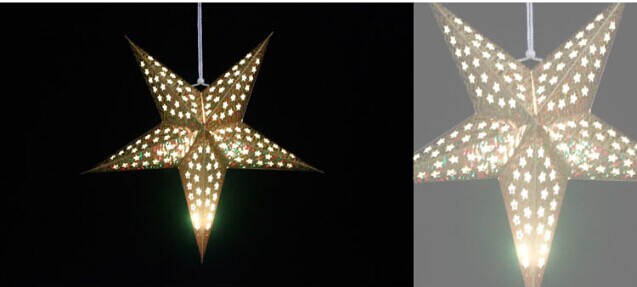 The five-star red lanterns Send electronic wax send lever Laser paper lantern Wedding celebrations The led lanterns
