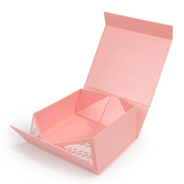 Matt Laminated Rigid Foldable Cardboard Magnetic Box For Wedding Grown Hot Stamping